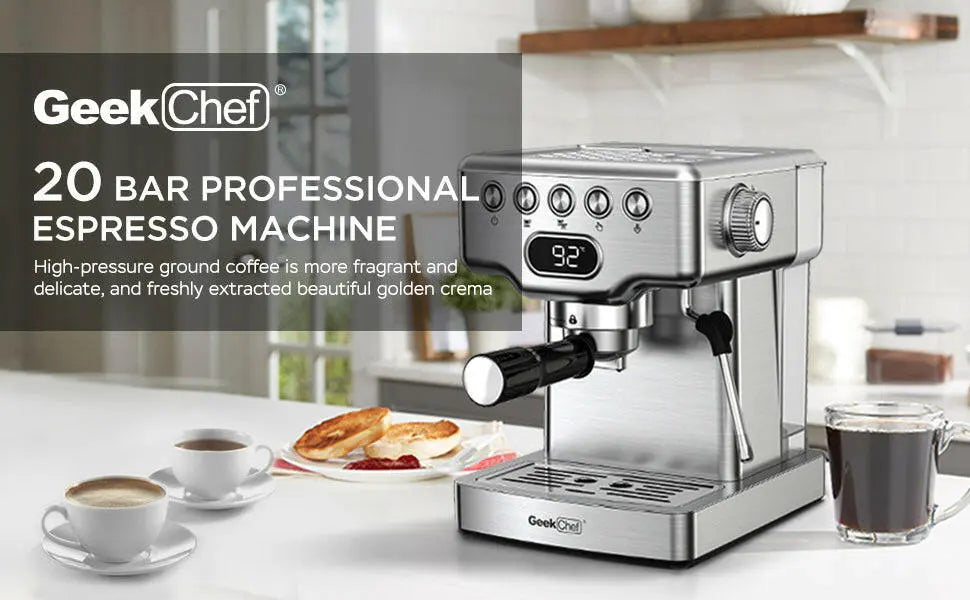 Geek Chef Espresso Machine With Milk Frother For Latte, Cappuccino, Macchiato Café Nairobi