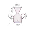 Household  American Glass All-in-one Pour-over - Coffee Maker Set Café Nairobi