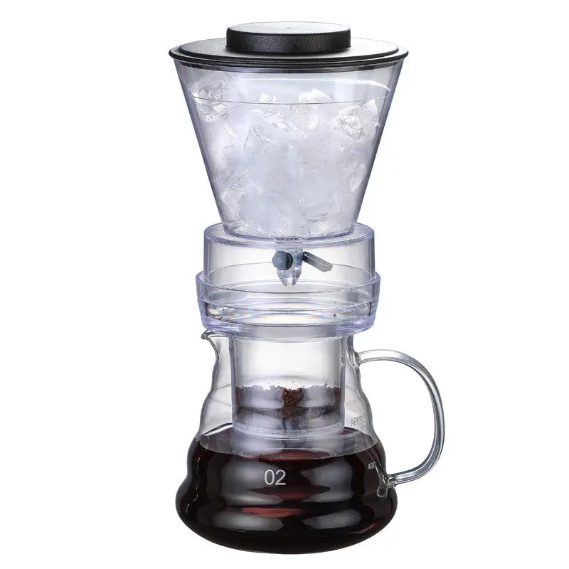 Ice Drip Coffee Pot, Glass Coffee Pot, Cold Brew Pot, Coffee Sharing Pot, Drip Type Ice Brew Coffee Machine FLIPSTYLEZLLC