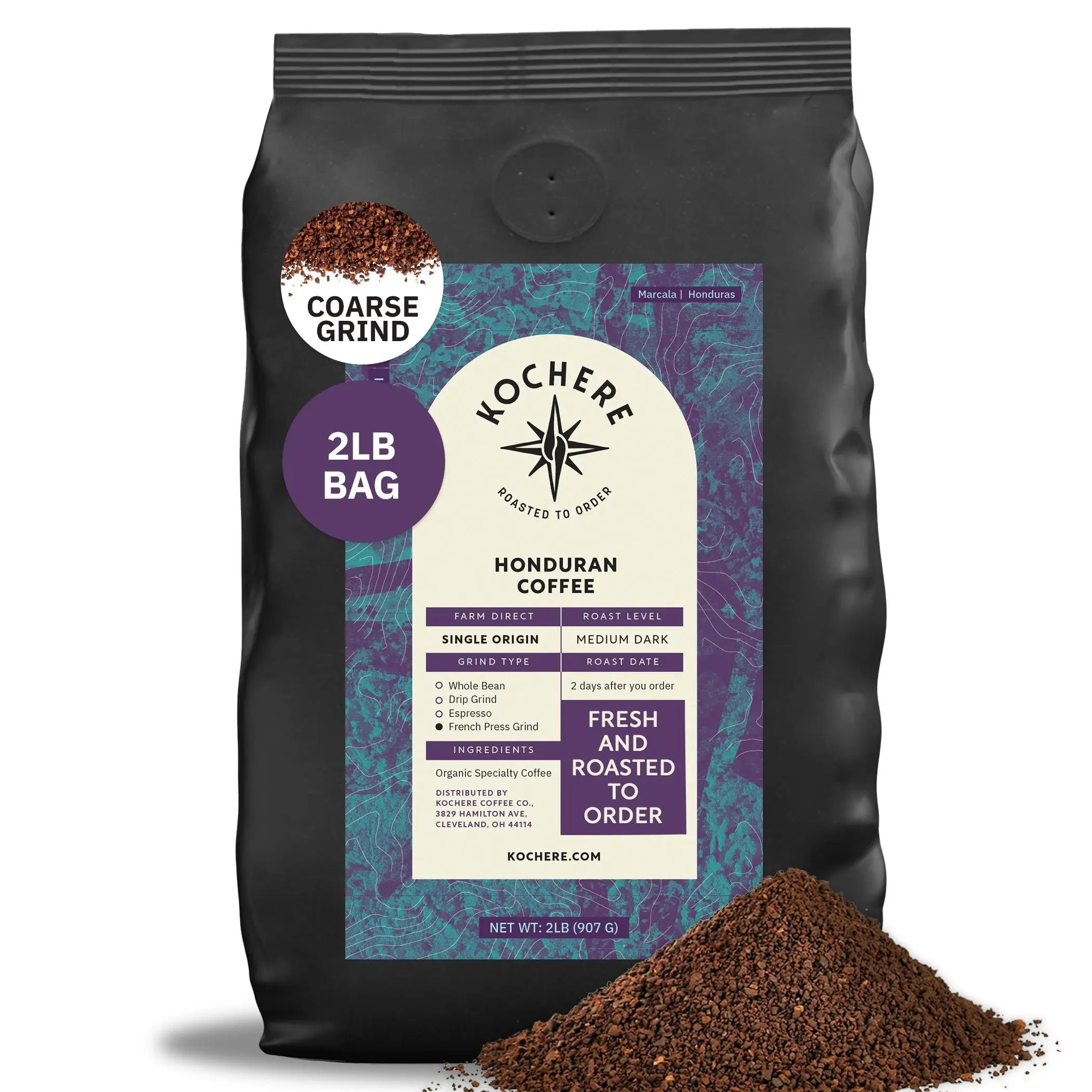 Kochere Coffee Honduran Marcala Organic Medium Roast - Caramel, Spice, Brown Sugar Notes Kochere Coffee Co.