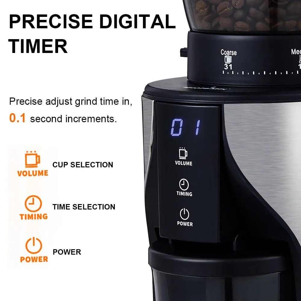Cone Grinder Electric Coffee Grinder FLIPSTYLEZLLC