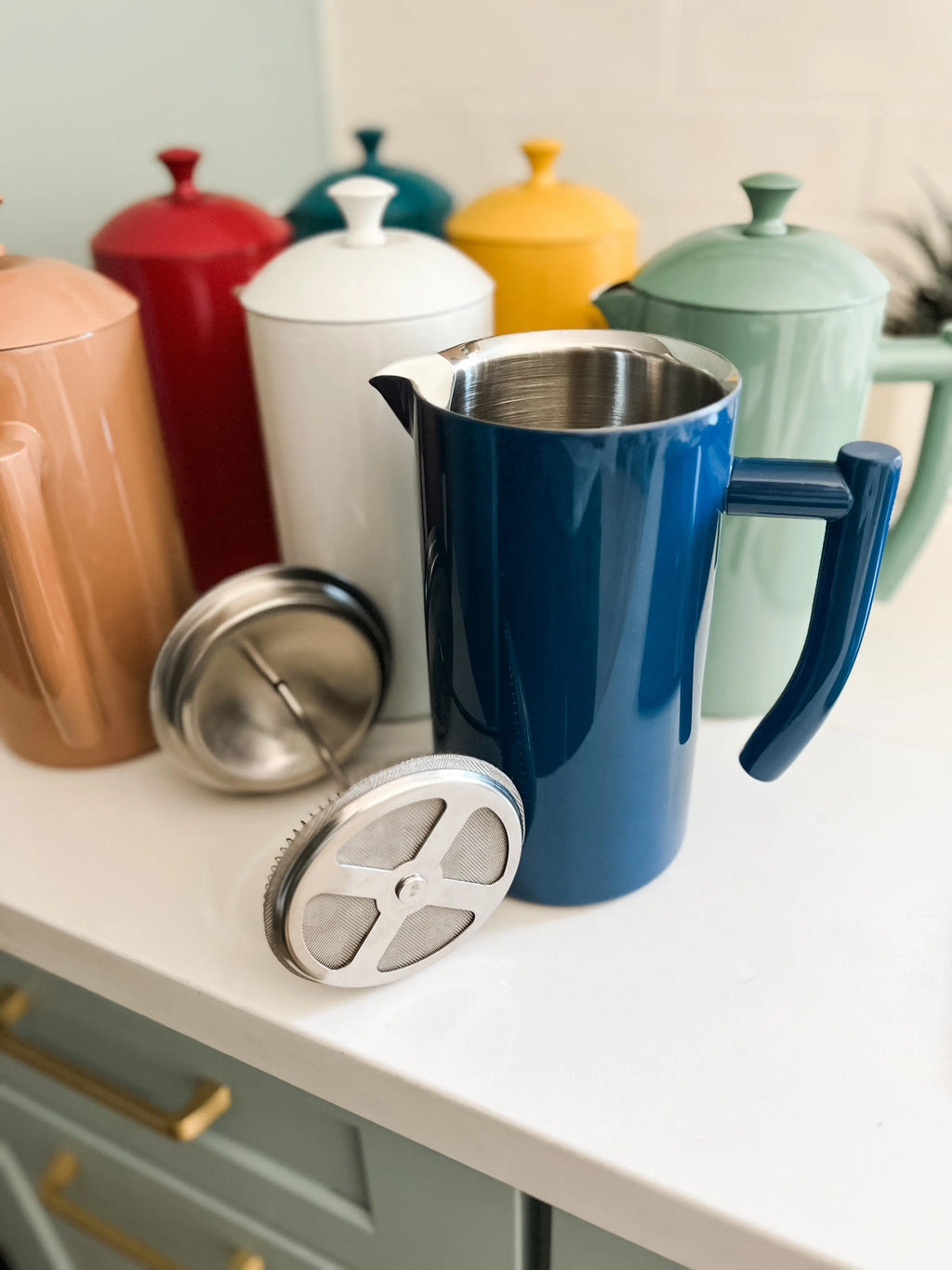 Double-Walled Colored French Press Küchenprofi USA