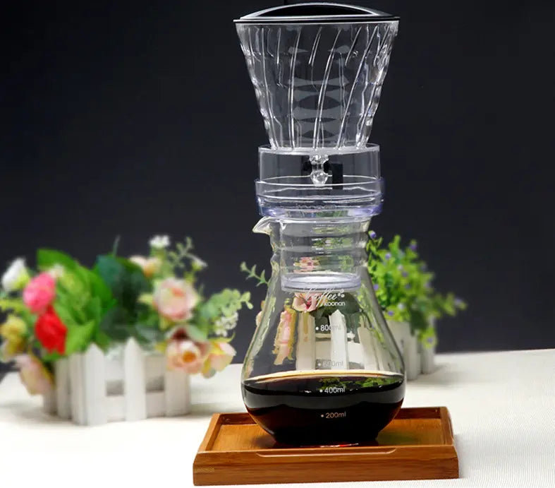 Ice Drip Coffee Pot Ice Drip Pot Drip Type Ice Brew Coffee Machine Coffee Utensils 800ml FLIPSTYLEZLLC