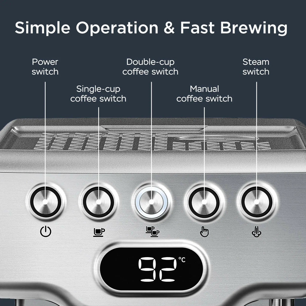 Geek Chef Espresso Machine With Milk Frother For Latte, Cappuccino, Macchiato Café Nairobi