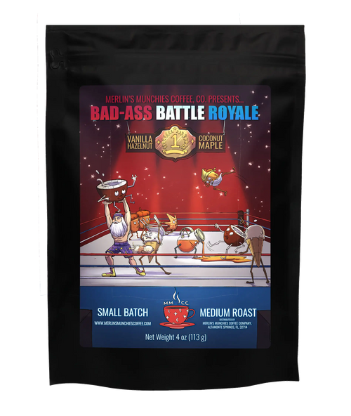 Bad-Ass Battle Royale 12oz Merlin's Munchies Coffee Company