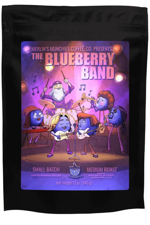 Blueberry Band 12oz Merlin's Munchies Coffee Company