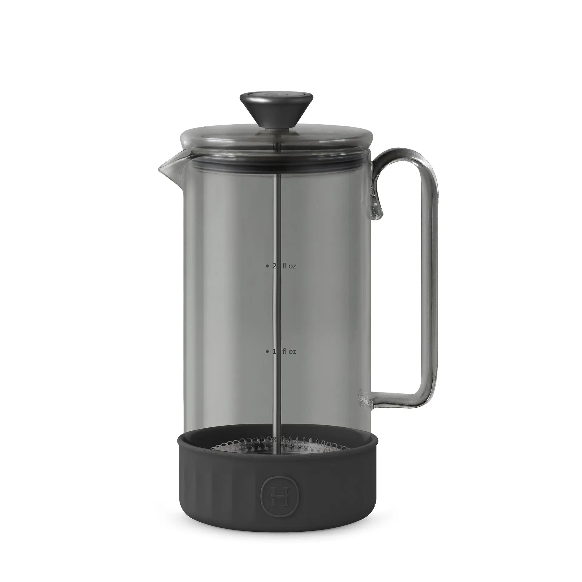 Black French Press - Ink Black 32 fl oz HYDY® Reusable Water Bottles With Infuser