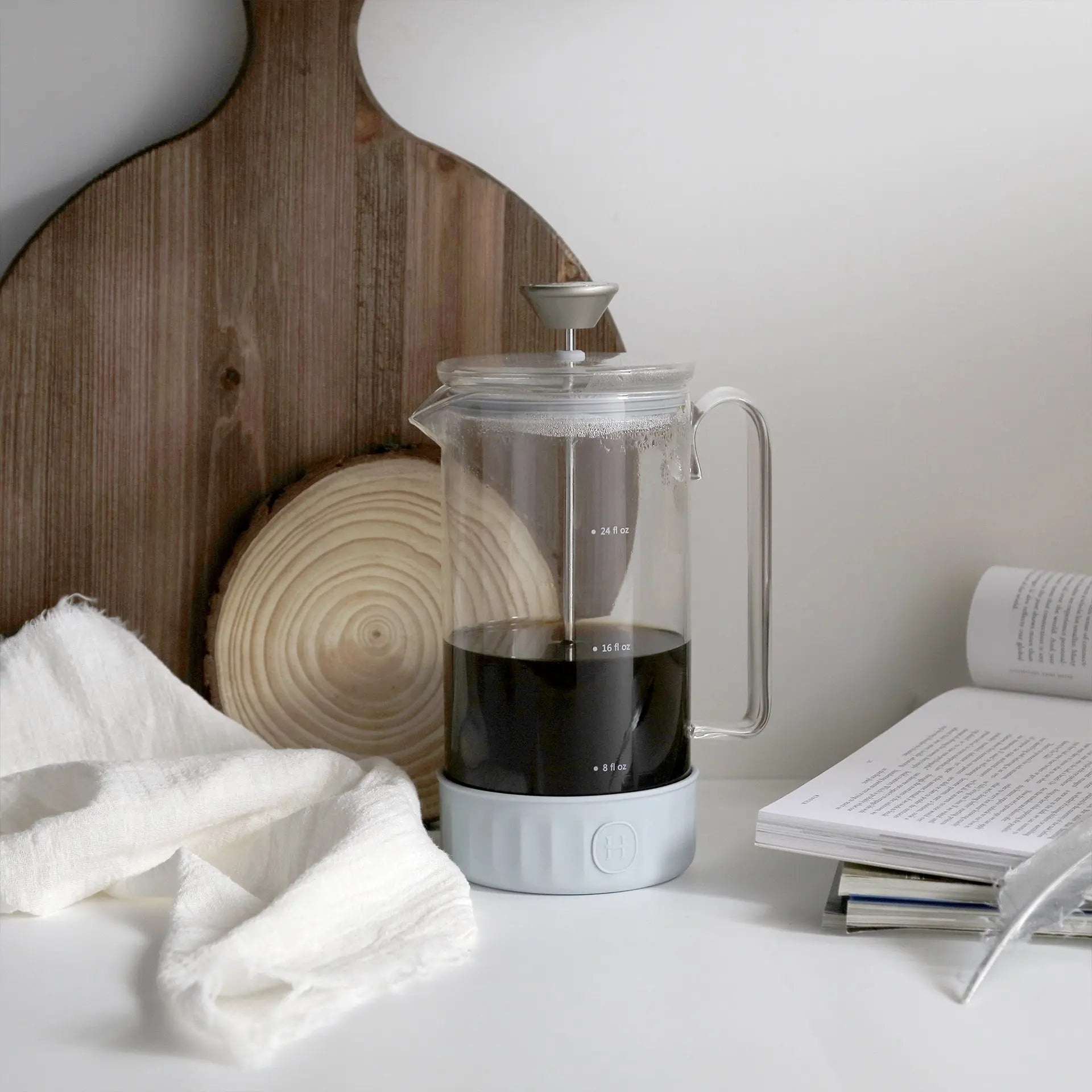 Clean French Press - Cumulus 32 fl oz HYDY® Reusable Water Bottles With Infuser