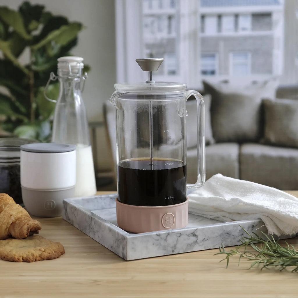 Clean French Press - Latte 32 fl oz HYDY® Reusable Water Bottles With Infuser