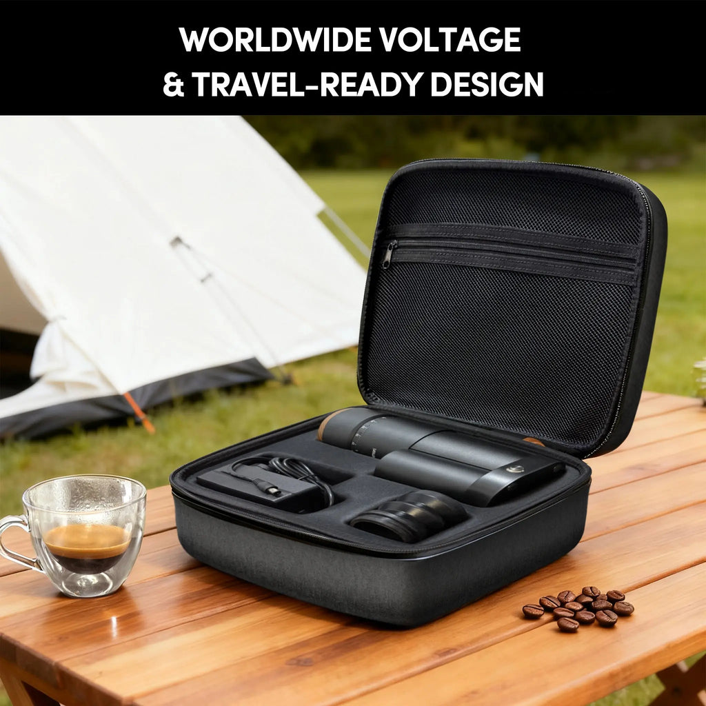 Geimori T38 Plus-The True Pro Grade Portable Coffee Grinder with 38mm Conical Burr, Anti-Static Tech, Stepless Grind Settings, Zero Retention Wirsh