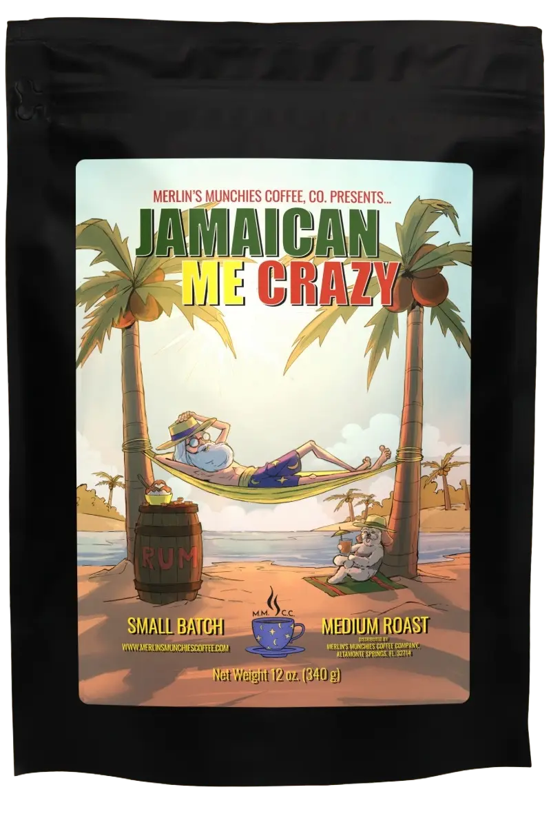 Jamaican Me Crazy 12oz Merlin's Munchies Coffee Company