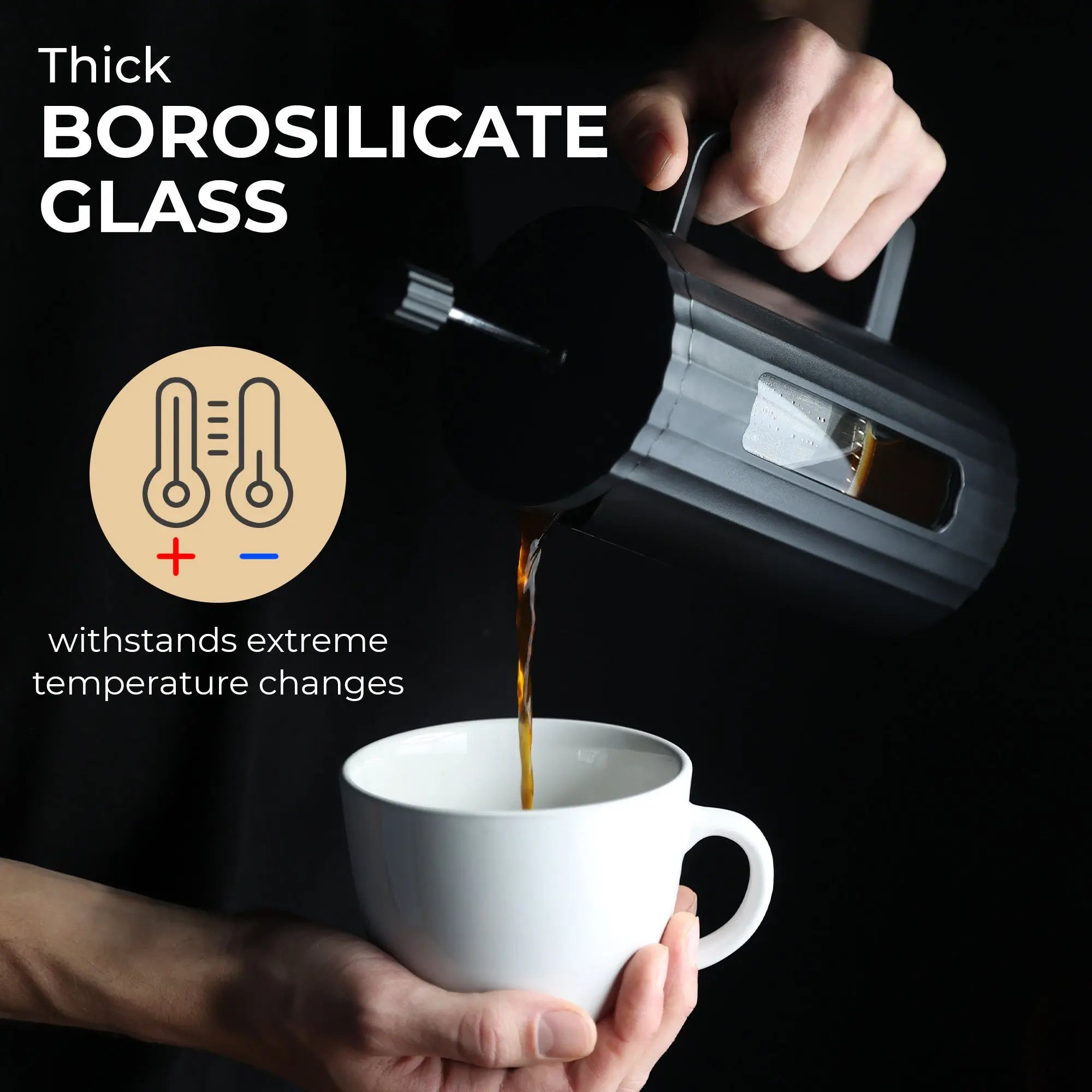 Glass French Press (800ml), KF1111 Kaffe Products