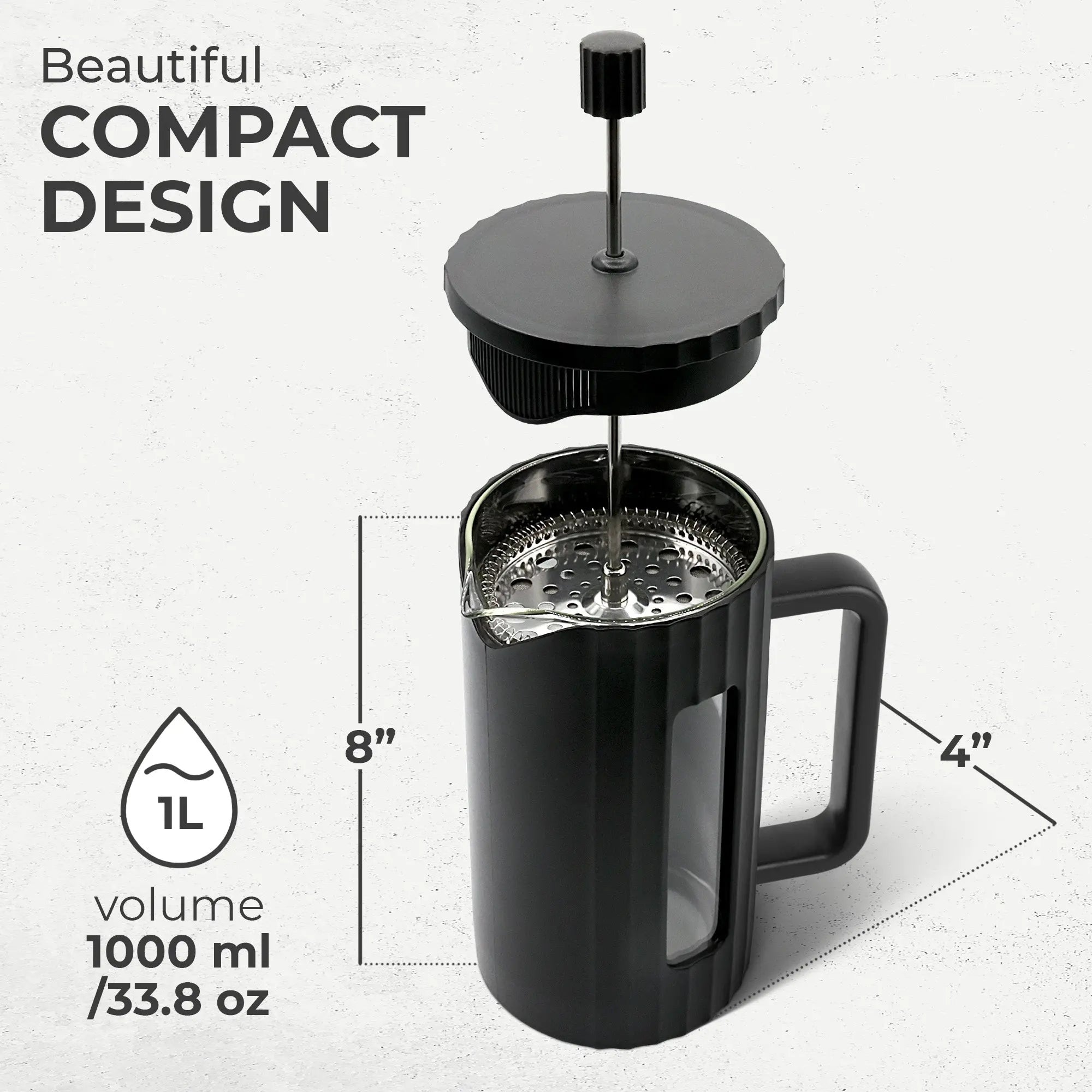 Glass French Press (800ml), KF1111 Kaffe Products