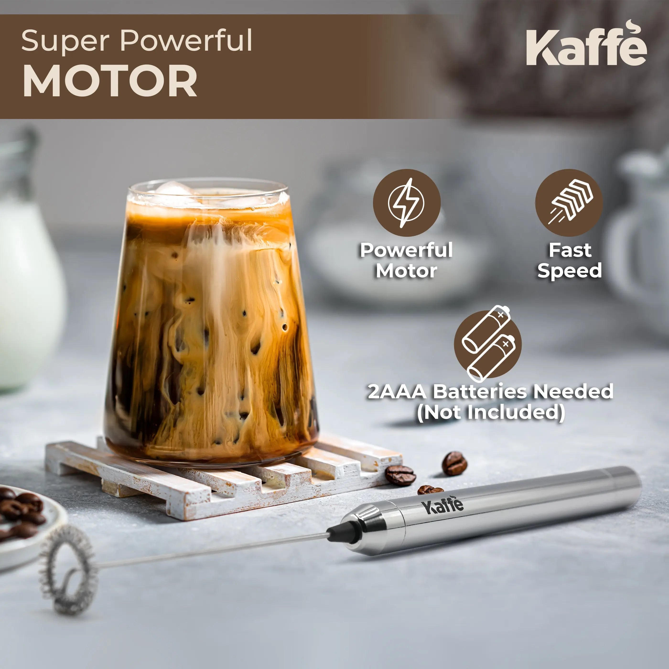 Handheld Milk Frother, KF6020 Kaffe Products