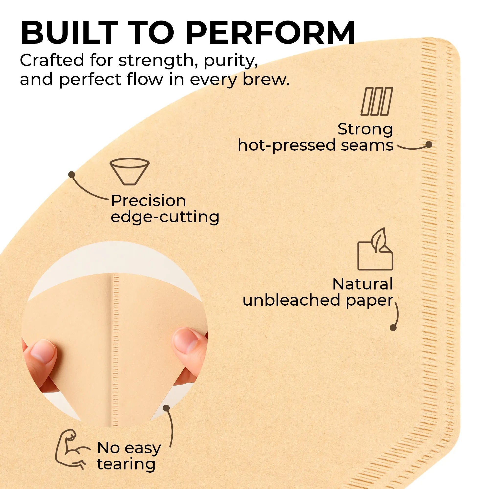 Organic Premium Coffee Filters #4, KFCF04B Kaffe Products