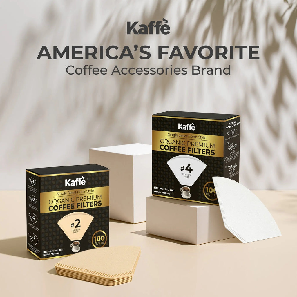 Organic Premium Coffee Filters #4, KFCF04W Kaffe Products