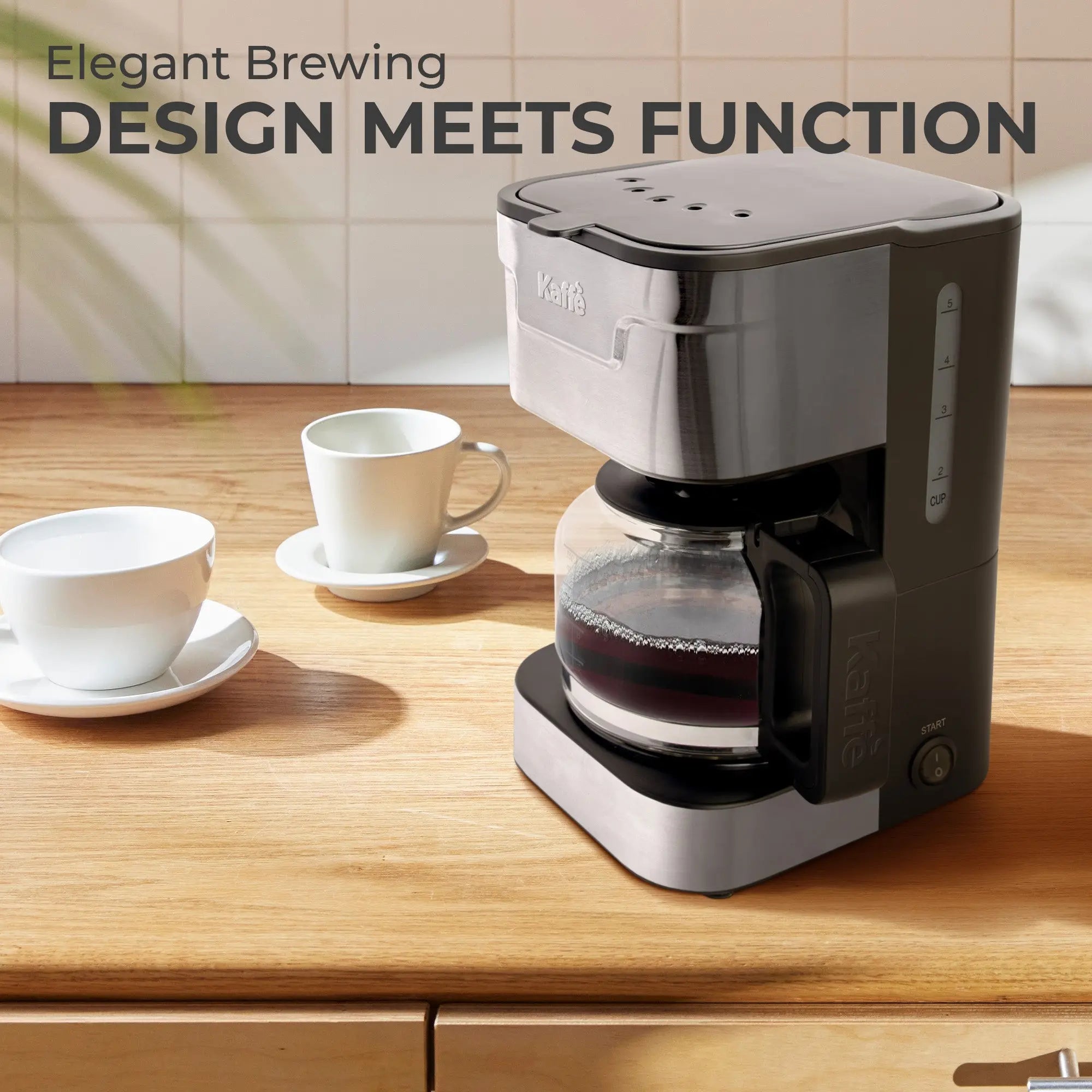 Coffee Maker (5-Cup) w/ Scoop, KFCM02 Kaffe Products