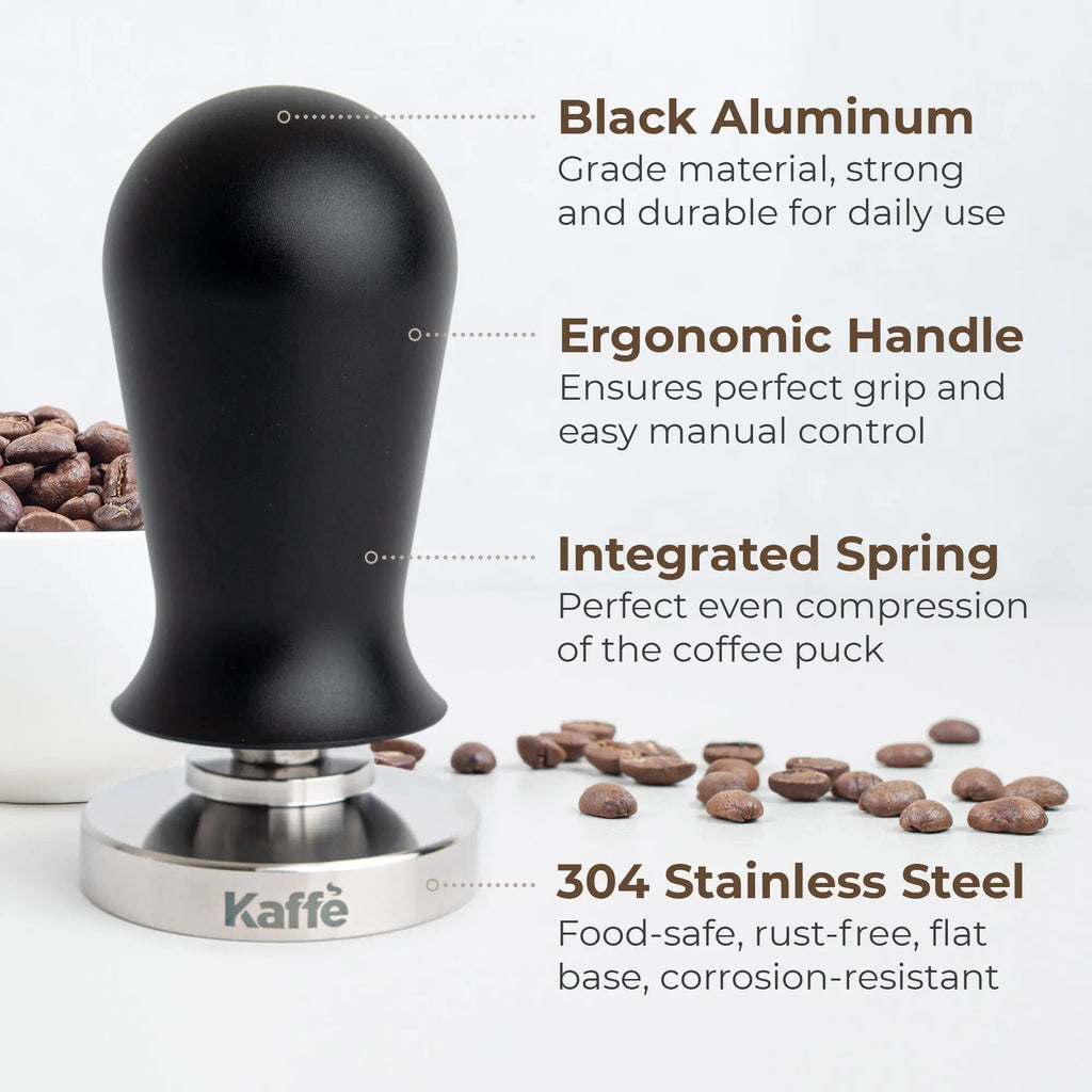 Espresso Tamper with Spring, 51mm, KFCT02-51 Kaffe Products
