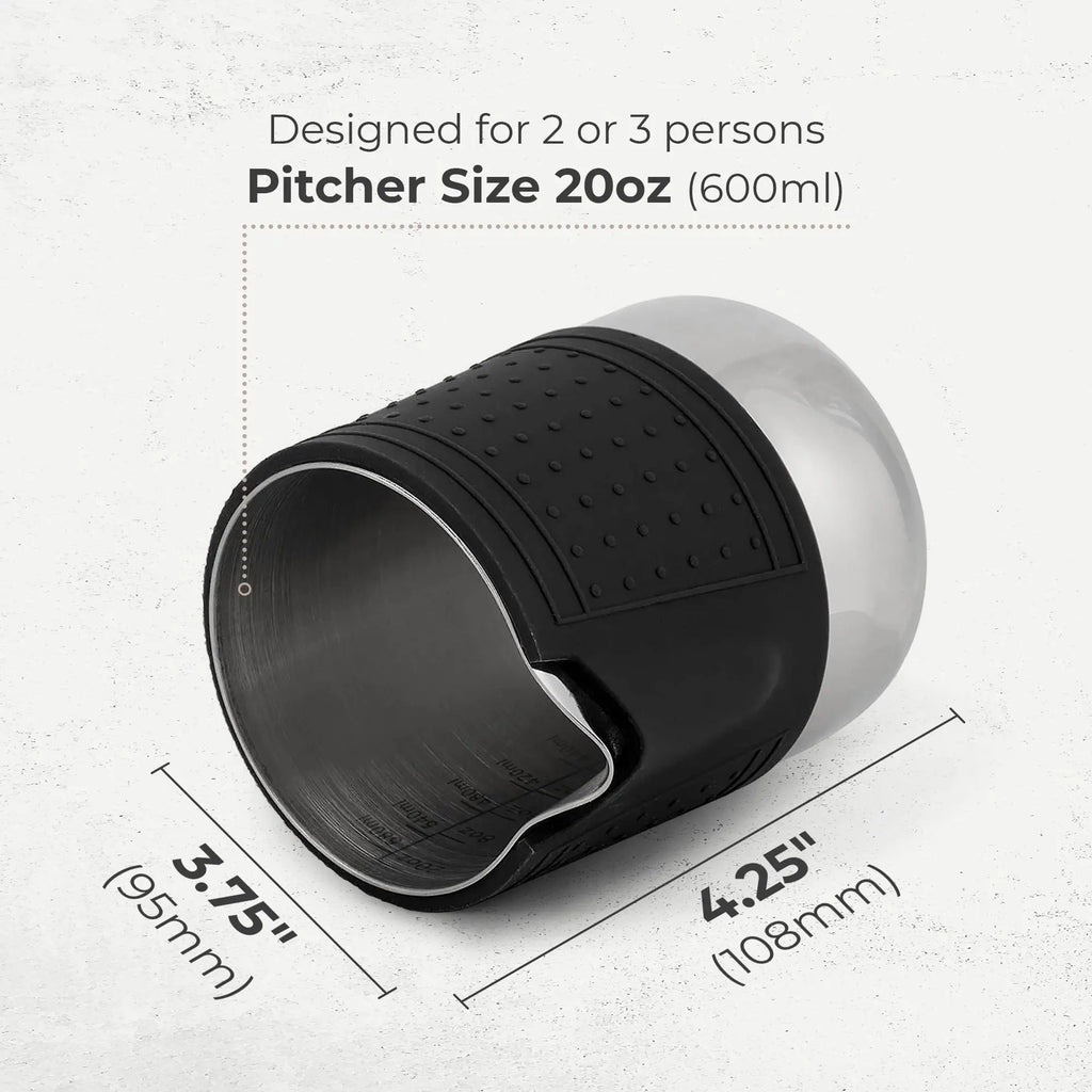 Milk Frothing Pitcher, 600 ML, KFFP01 Kaffe Products