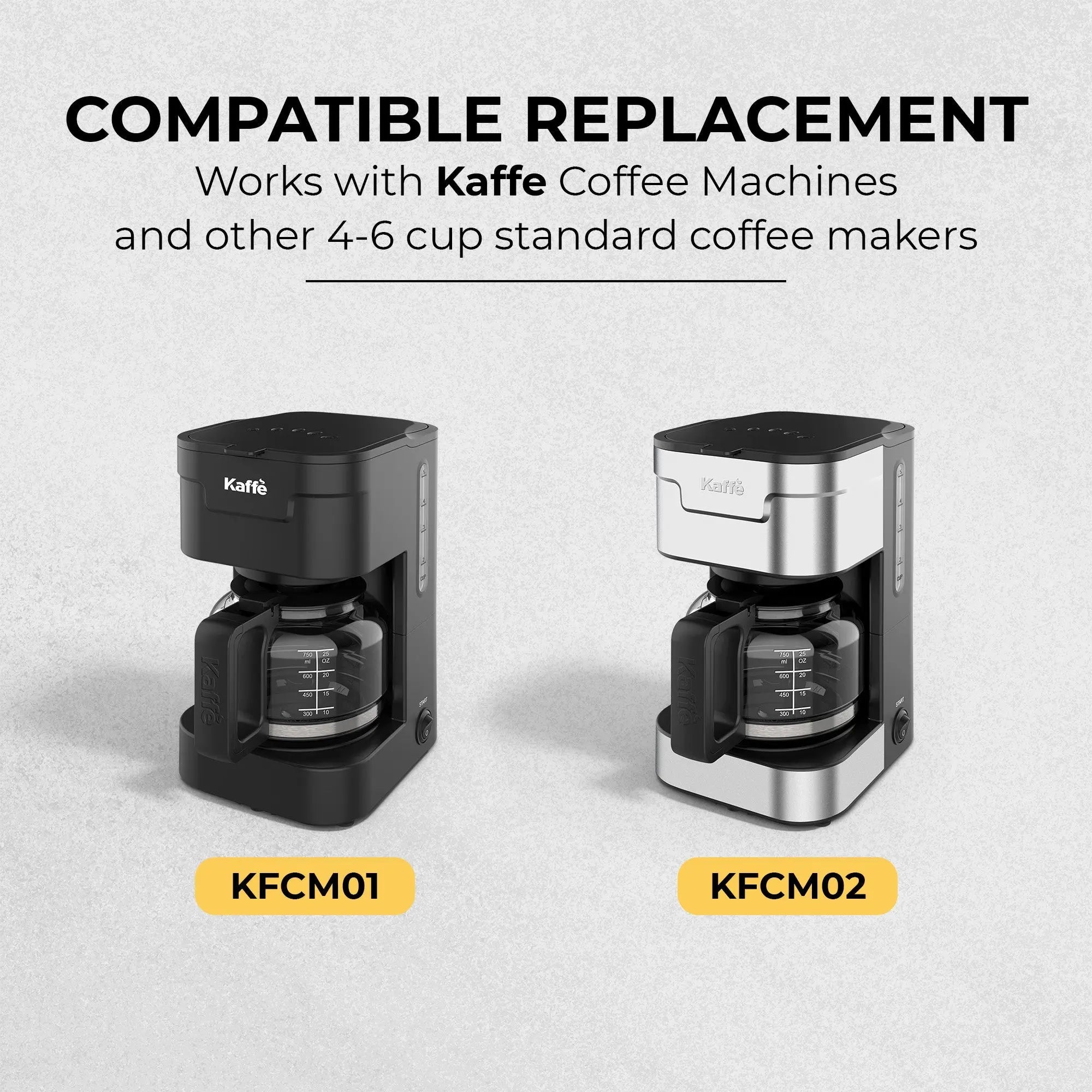 Universal Replacement Coffee Carafe (5-Cup), KFRC05 Kaffe Products