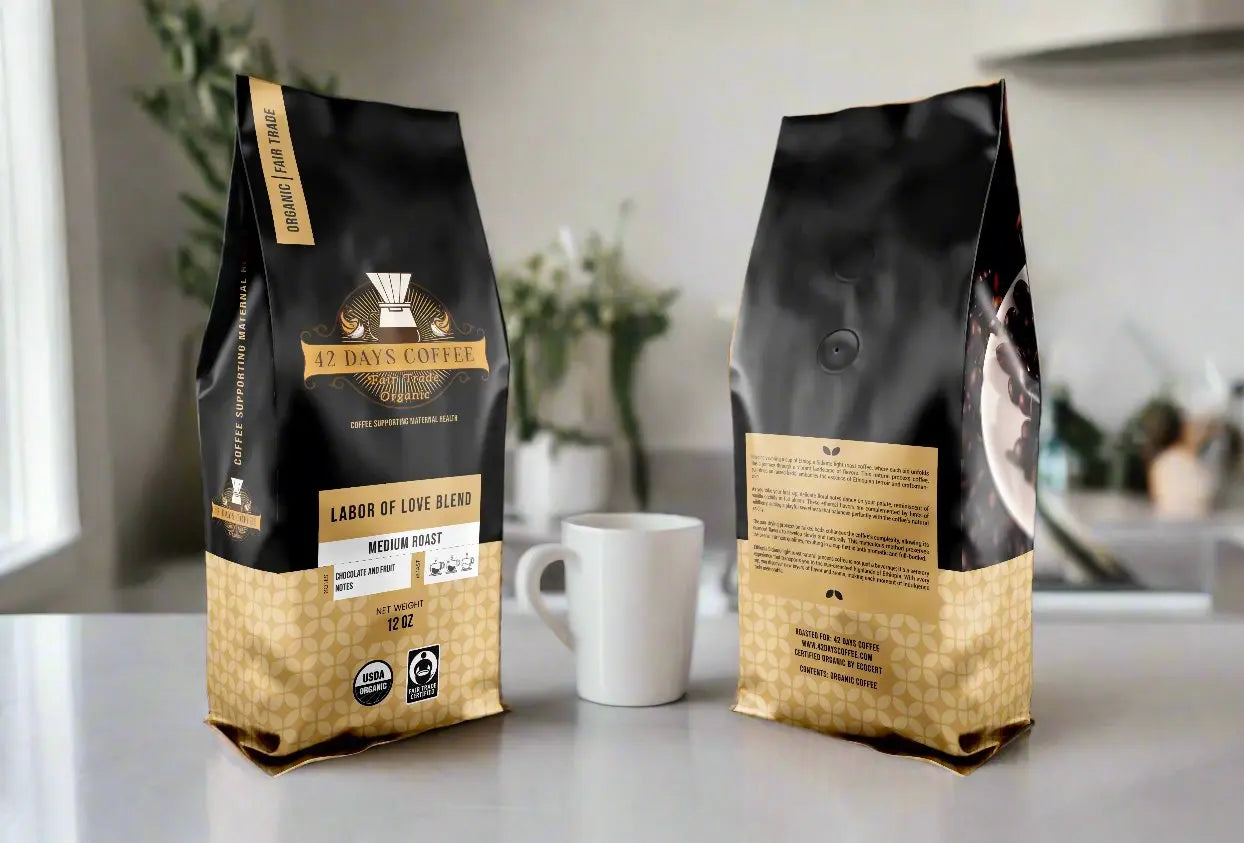 Labor of Love Blend - Light Roast Organic Coffee 42 Days Coffee