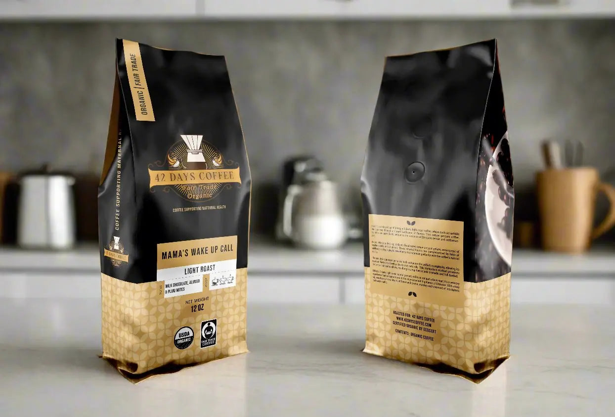 Mama's Wake Up Call - Specialty Light Roast Organic Coffee 42 Days Coffee