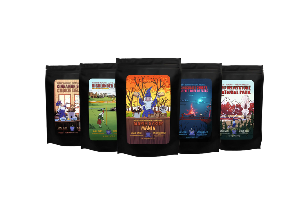 Create-Your-Own Coffee Sample Pack Merlin's Munchies Coffee Company