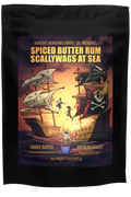 Spiced Butter Rum Scallywags at Sea 12oz Merlin's Munchies Coffee Company