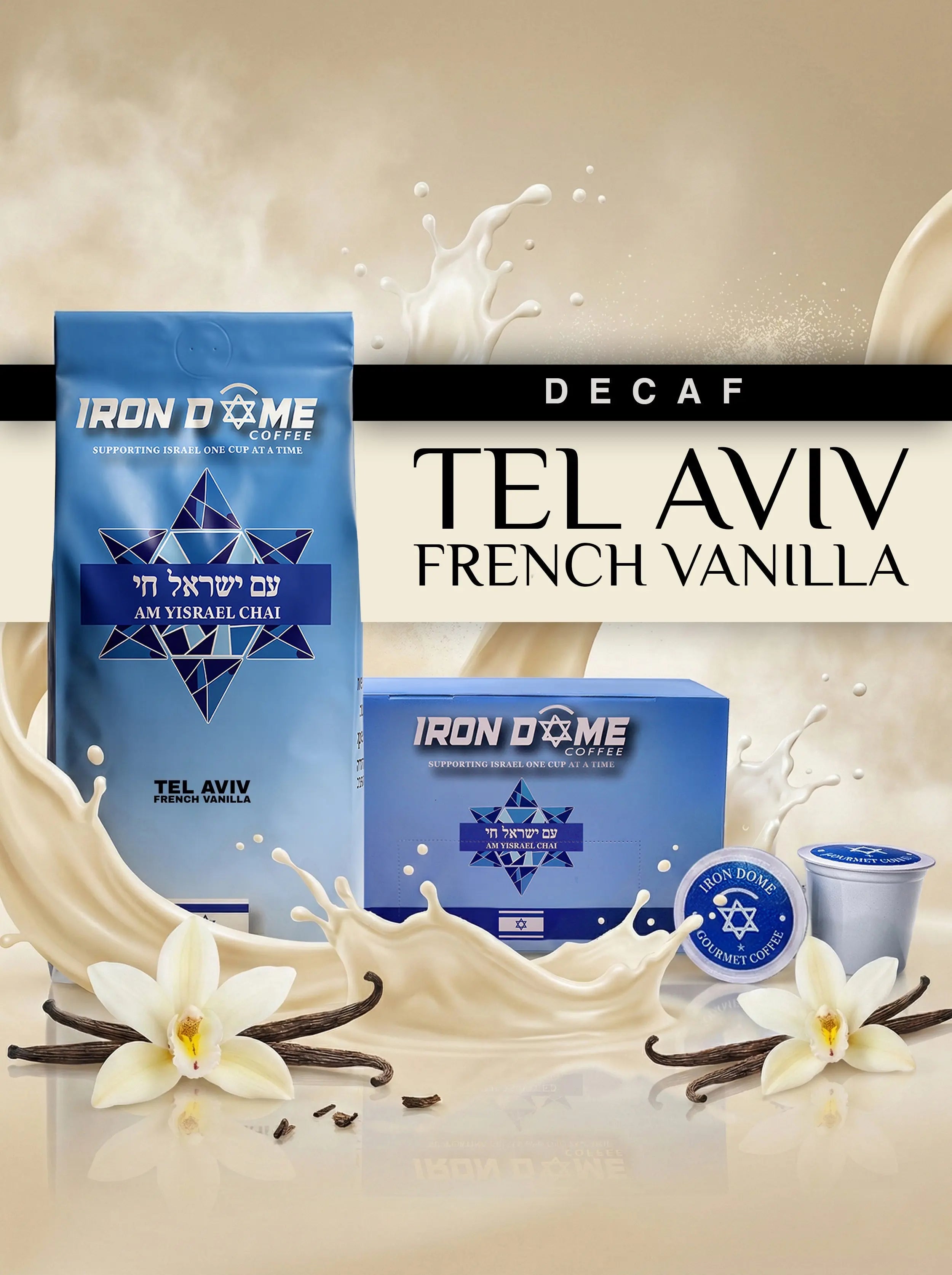 DECAF — Tel Aviv French Vanilla Iron Dome Coffee
