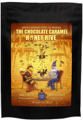 DECAF Chocolate Caramel Honey Hive 12oz Merlin's Munchies Coffee Company