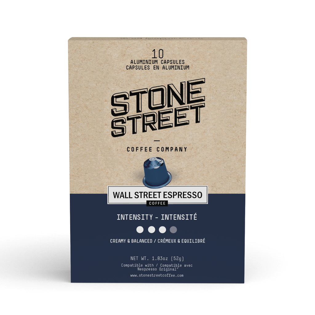Wall Street Espresso Capsules Stone Street Coffee