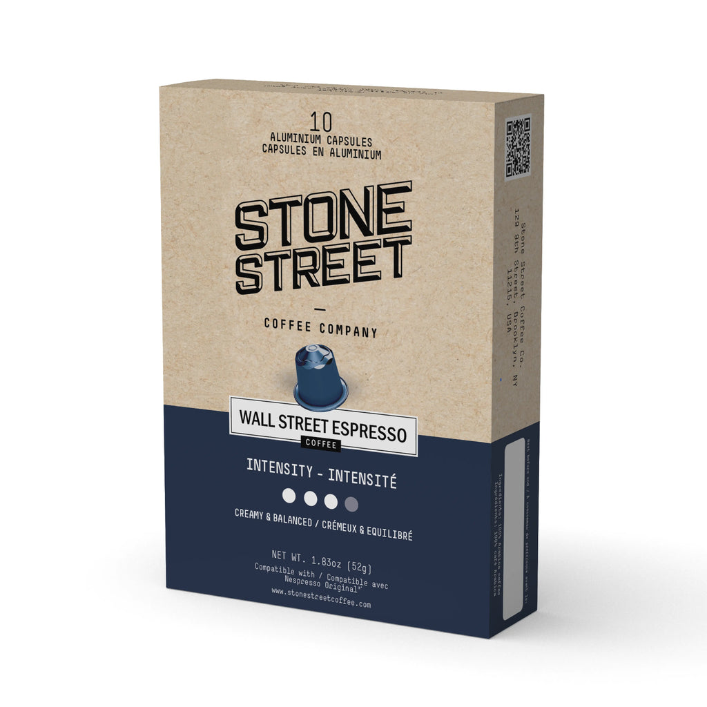 Wall Street Espresso Capsules Stone Street Coffee