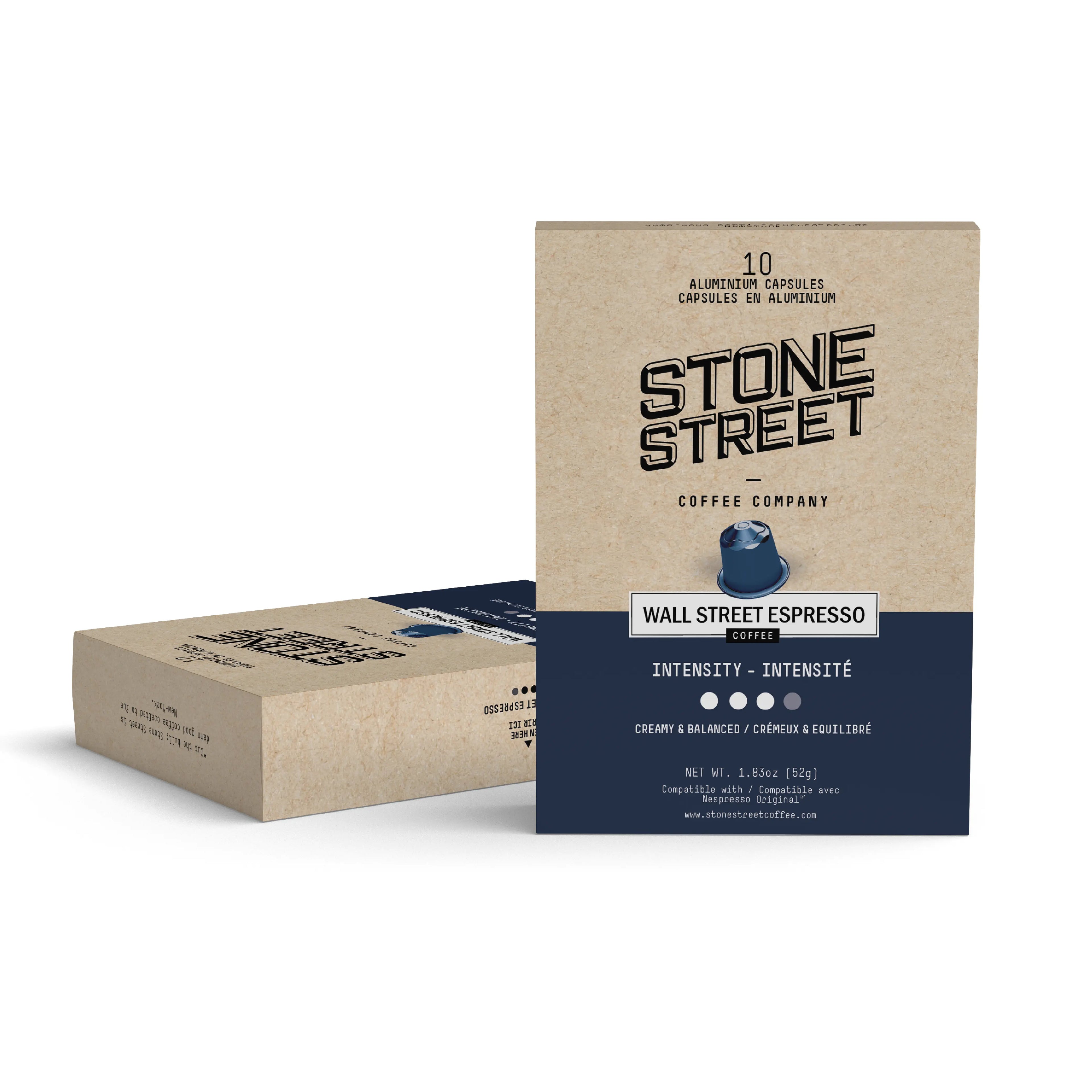 Wall Street Espresso Capsules Stone Street Coffee
