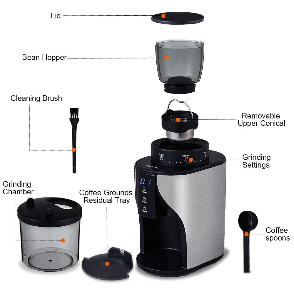Cone Grinder Electric Coffee Grinder FLIPSTYLEZLLC