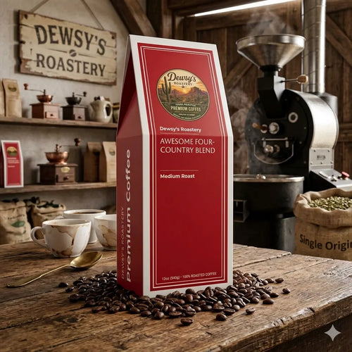 Awesome Medium Four-Country Blend 12oz Dewsy's Roastery