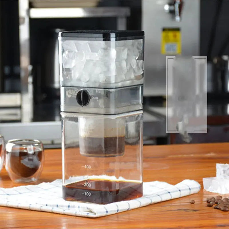 Household Iced Coffee Pot Korean Style Glass Ice Coffee Machine Small Drip Type Cold Extraction Coffee Machine FLIPSTYLEZLLC