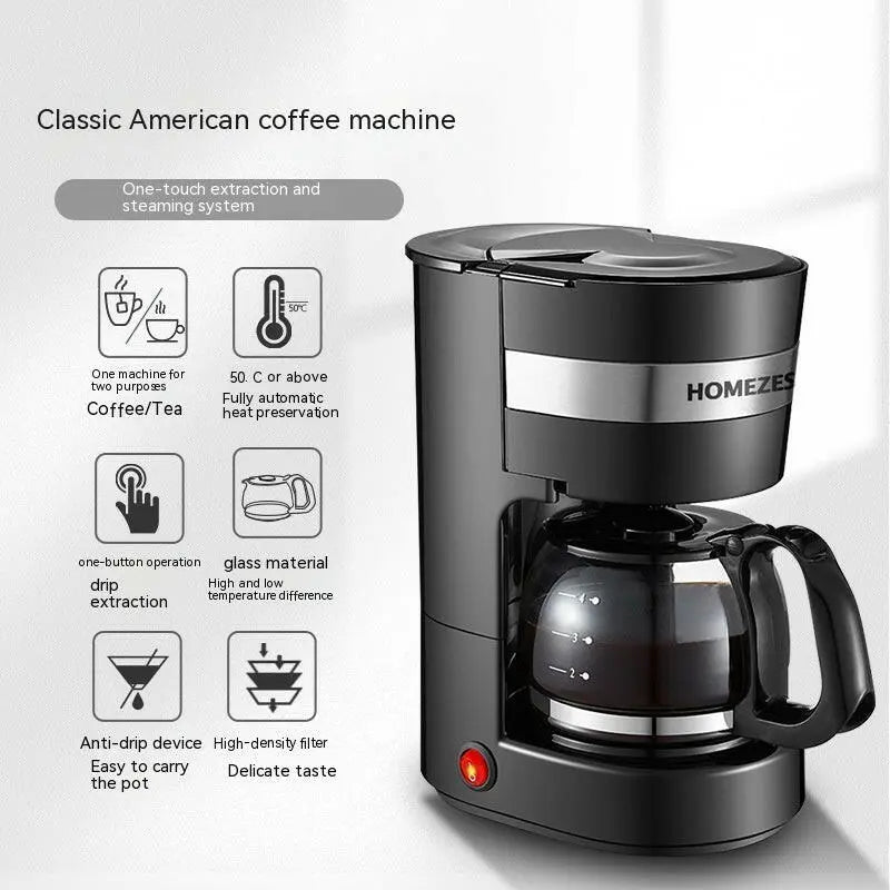 Household Automatic Tea Cooking Small American Drip Coffee Maker Café Nairobi
