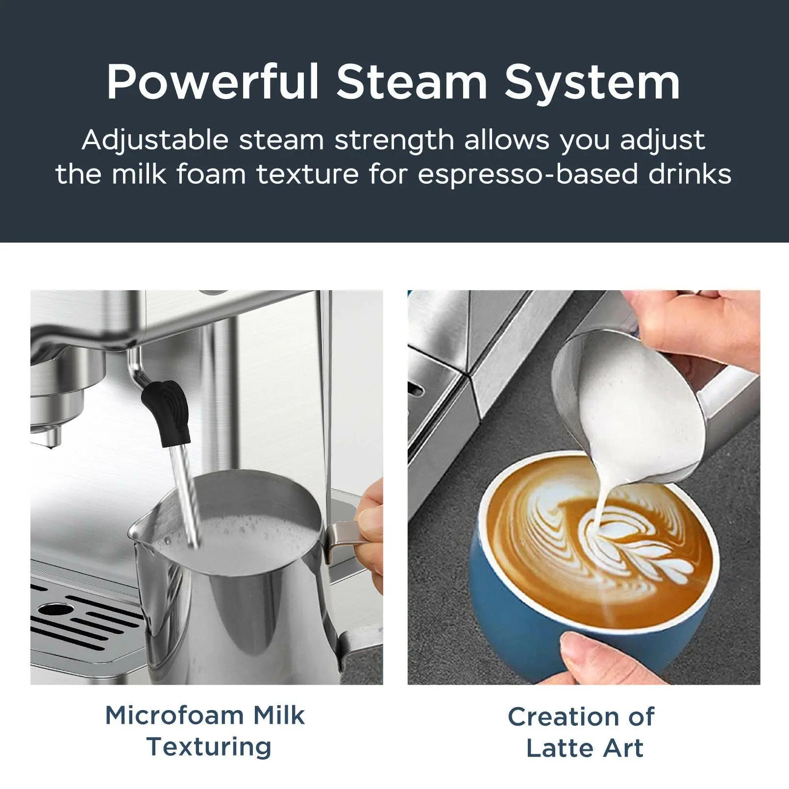 Geek Chef Espresso Machine With Milk Frother For Latte, Cappuccino, Macchiato Café Nairobi