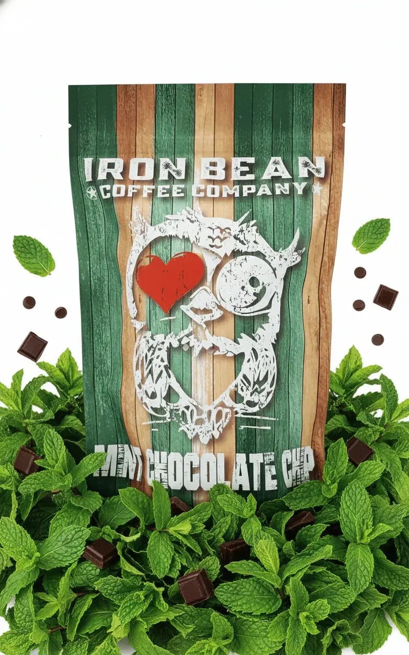 Mint Chocolate Chip - 12oz Iron Bean Coffee Company