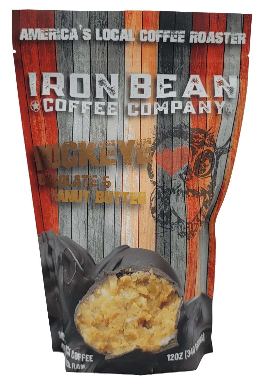 Peanut Butter Chocolate Buckeye - 12oz Iron Bean Coffee Company
