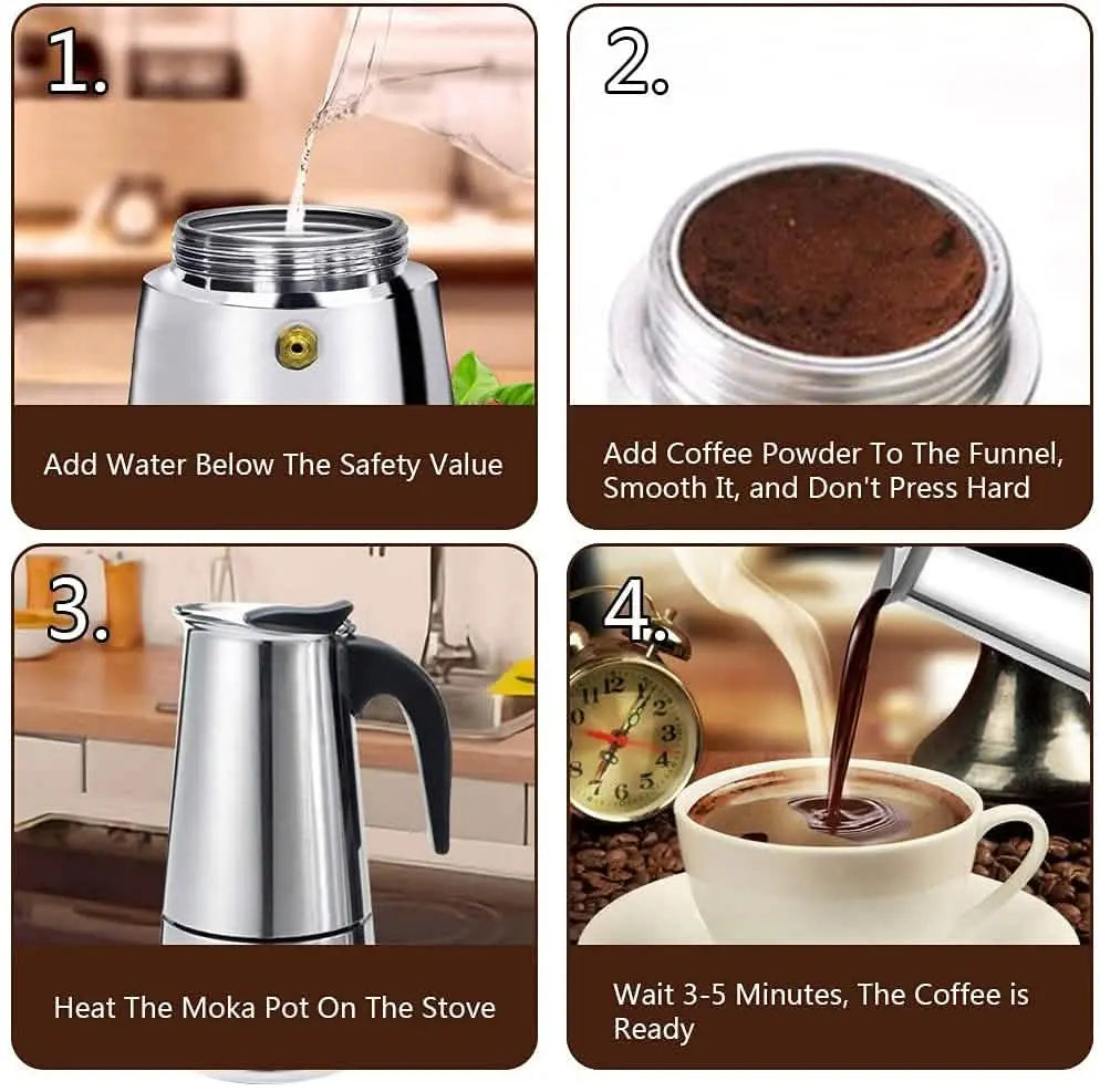 Stovetop Espresso & Moka Pot Italian Coffee Maker DailySale