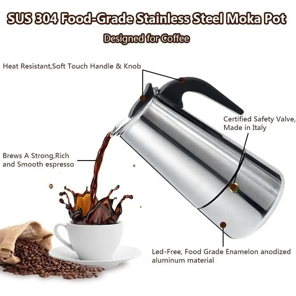 Stovetop Espresso & Moka Pot Italian Coffee Maker DailySale