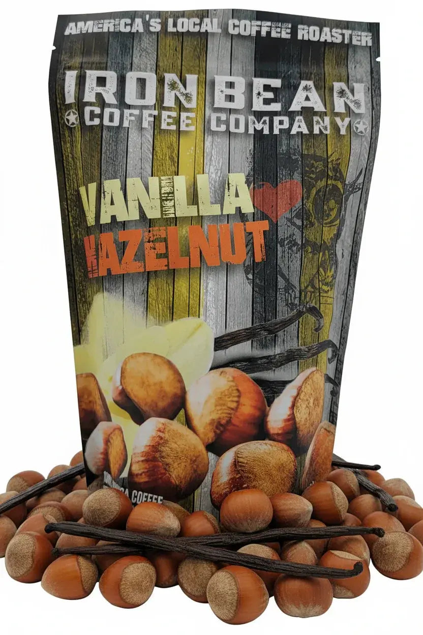 Vanilla Hazelnut 12oz Iron Bean Coffee Company
